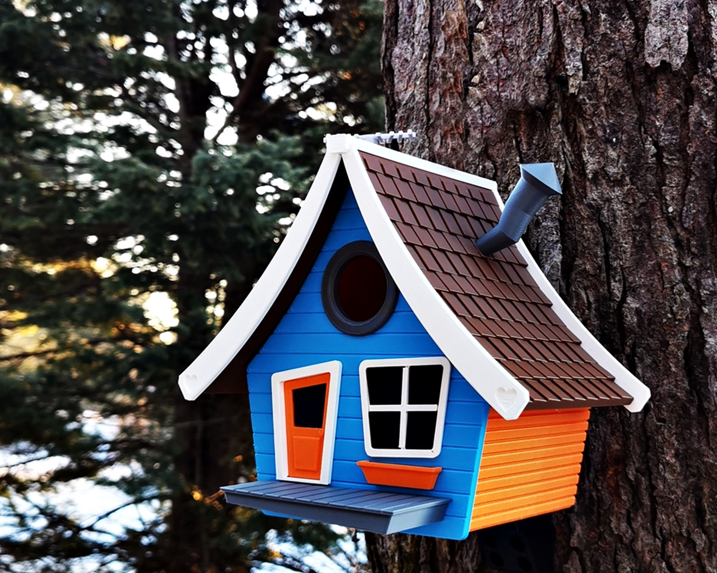 Toon House Birdhouse – UV Resistant 3D Printed Outdoor Bird Box