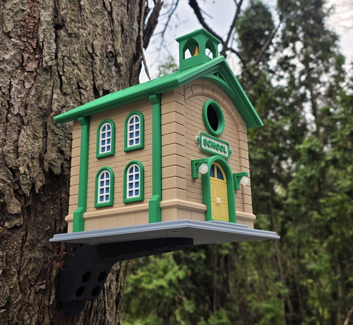 Schoolhouse Birdhouse – 3D Printed Outdoor Birdhouse