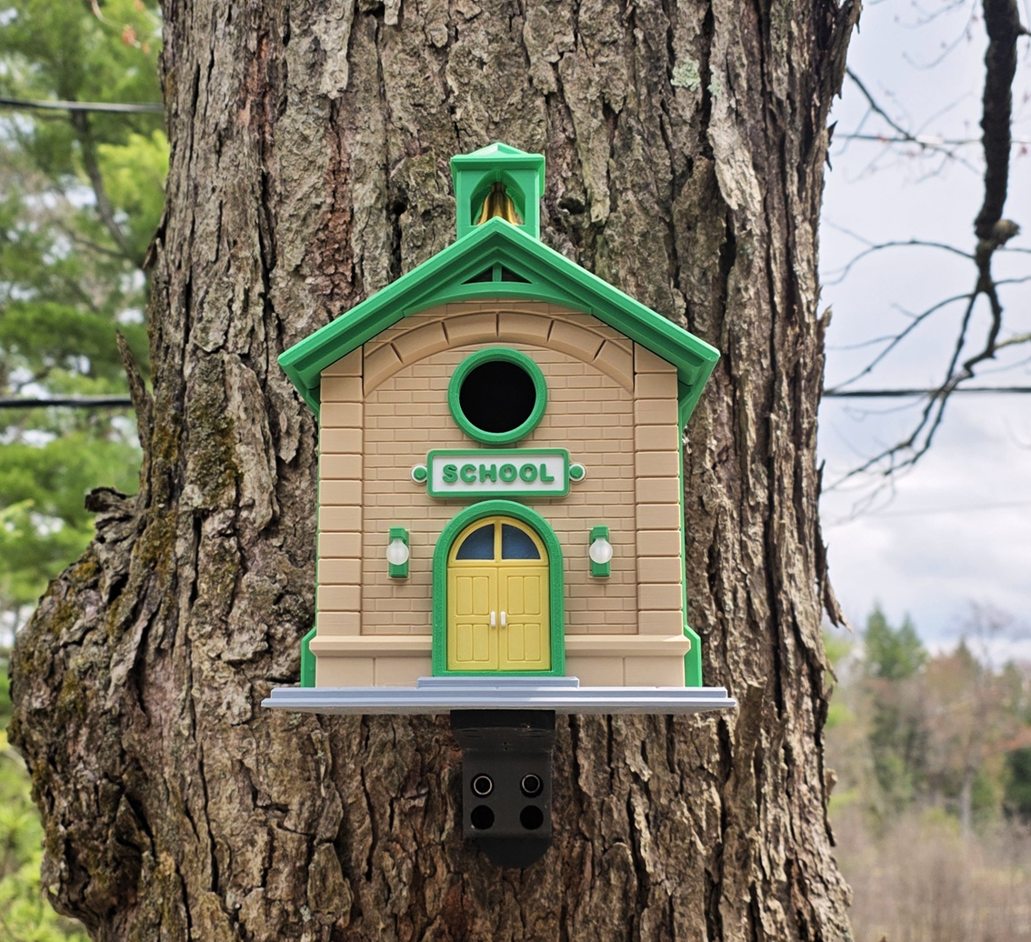 Schoolhouse Birdhouse – 3D Printed Outdoor Birdhouse